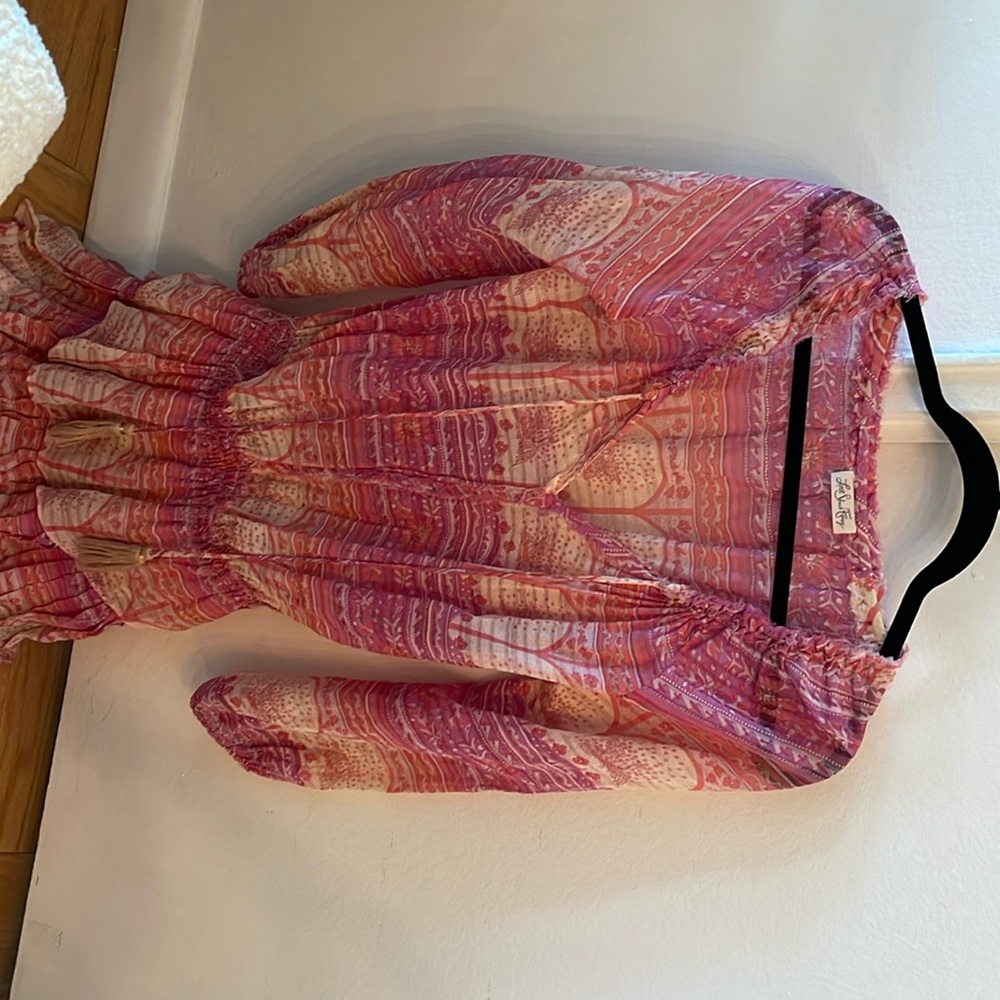 LoveShackFancy Short Pink Dress